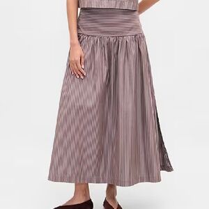 GAP Poplin Drop-Waist Maxi Skirt (NWT), Size S
